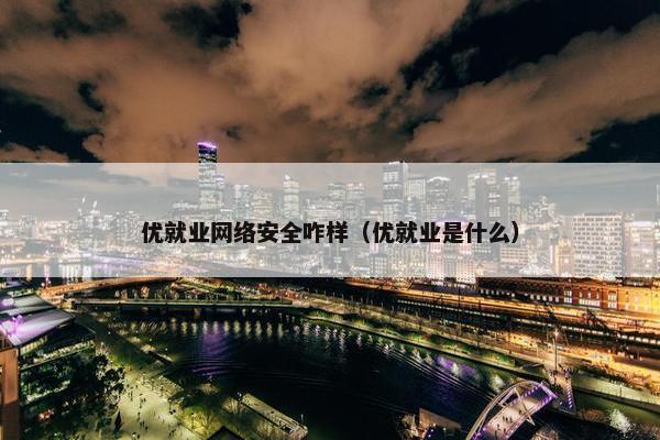 优就业网络安全咋样（优就业是什么）