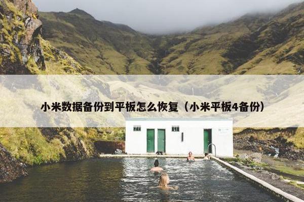 小米数据备份到平板怎么恢复（小米平板4备份）