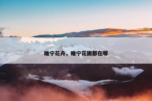 睢宁花卉，睢宁花圃都在哪