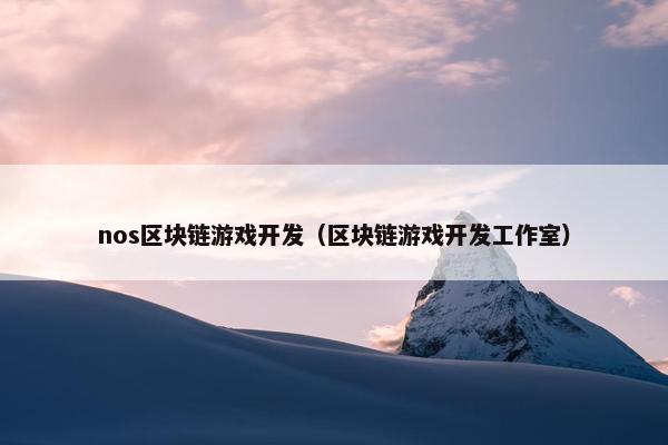 nos区块链游戏开发（区块链游戏开发工作室）