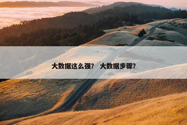 大数据这么强？ 大数据步骤？