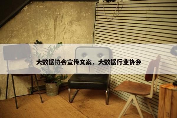 大数据协会宣传文案，大数据行业协会