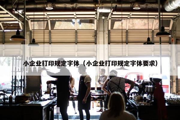 小企业打印规定字体（小企业打印规定字体要求）