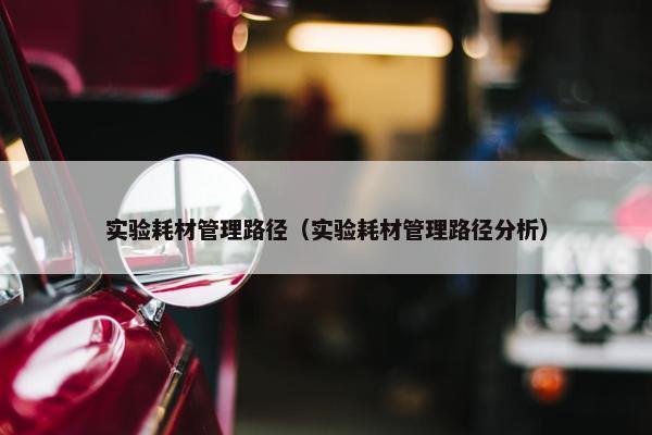 实验耗材管理路径（实验耗材管理路径分析）