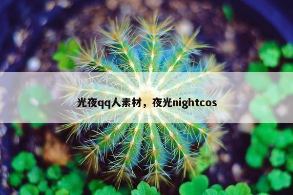 光夜qq人素材，夜光nightcos