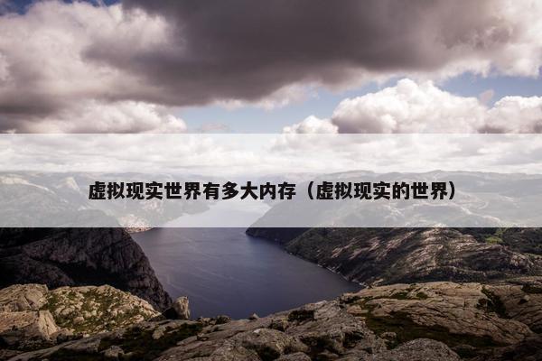 虚拟现实世界有多大内存（虚拟现实的世界）