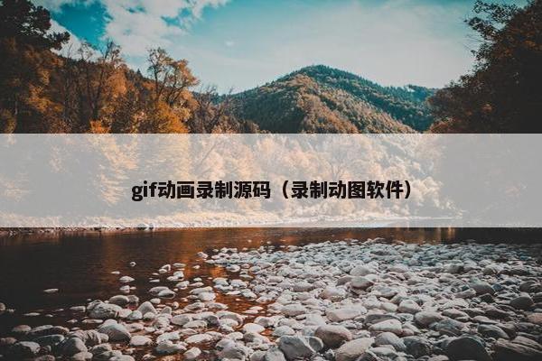 gif动画录制源码（录制动图软件）