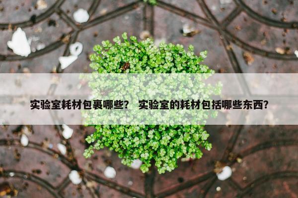 实验室耗材包裹哪些？ 实验室的耗材包括哪些东西？