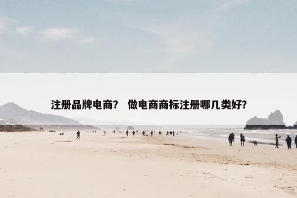注册品牌电商？ 做电商商标注册哪几类好？