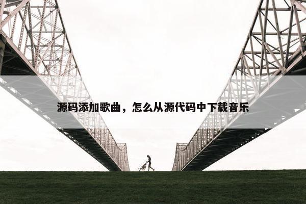 源码添加歌曲，怎么从源代码中下载音乐