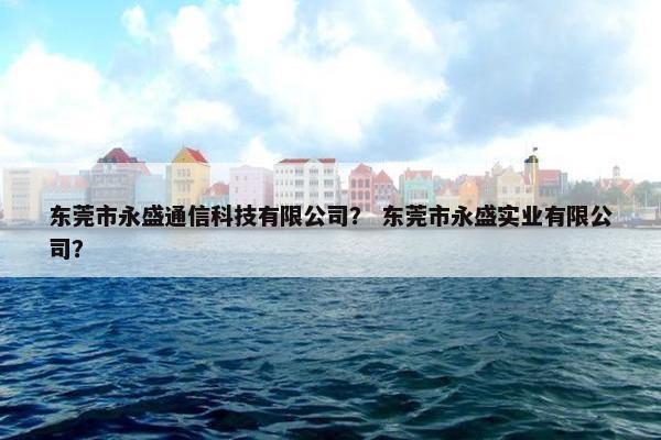 东莞市永盛通信科技有限公司？ 东莞市永盛实业有限公司？