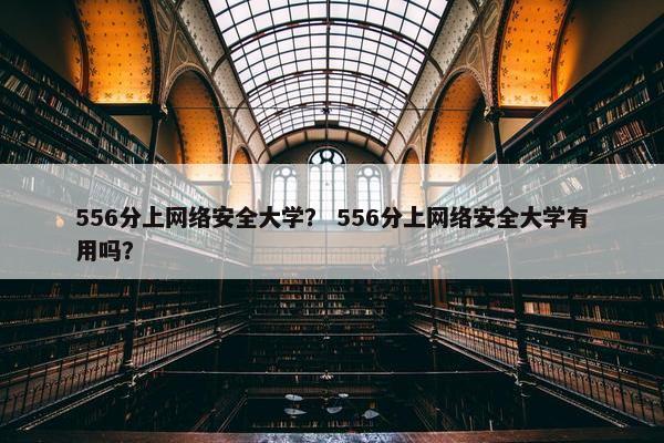 556分上网络安全大学？ 556分上网络安全大学有用吗？