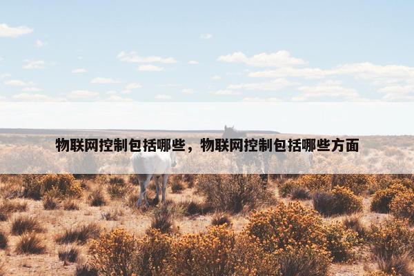 物联网控制包括哪些，物联网控制包括哪些方面