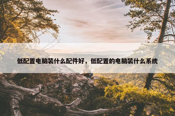 低配置电脑装什么配件好，低配置的电脑装什么系统