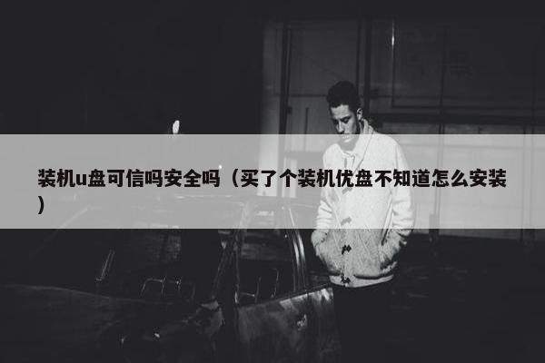 装机u盘可信吗安全吗（买了个装机优盘不知道怎么安装）