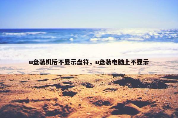 u盘装机后不显示盘符，u盘装电脑上不显示
