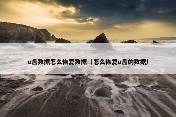 u盘数据怎么恢复数据（怎么恢复u盘的数据）
