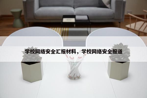 学校网络安全汇报材料，学校网络安全报道
