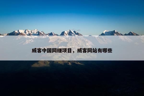 威客中国网赚项目，威客网站有哪些