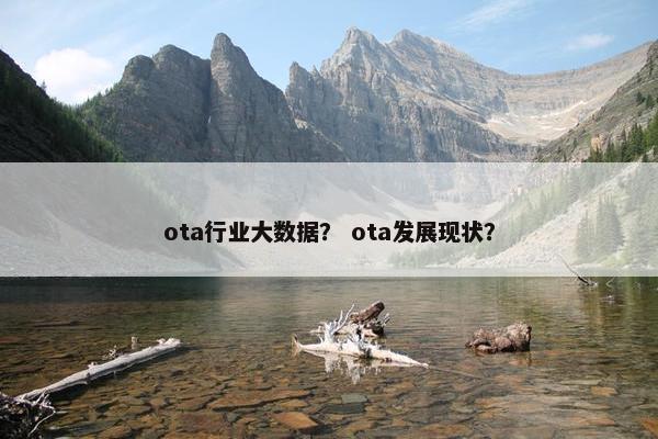 ota行业大数据？ ota发展现状？