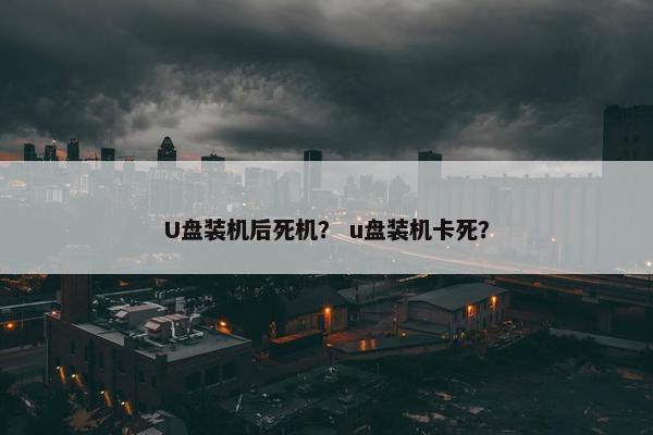 U盘装机后死机？ u盘装机卡死？