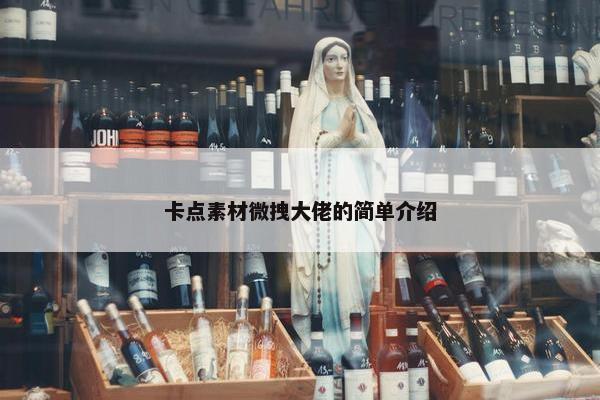 卡点素材微拽大佬的简单介绍