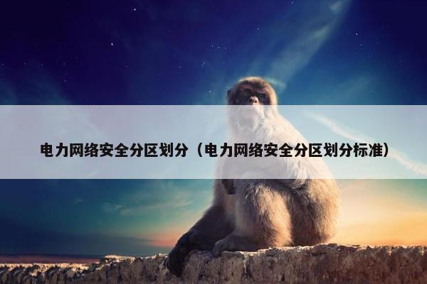 电力网络安全分区划分（电力网络安全分区划分标准）