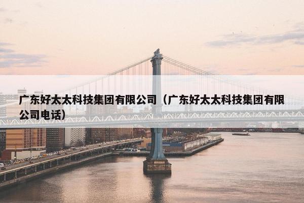 广东好太太科技集团有限公司（广东好太太科技集团有限公司电话）