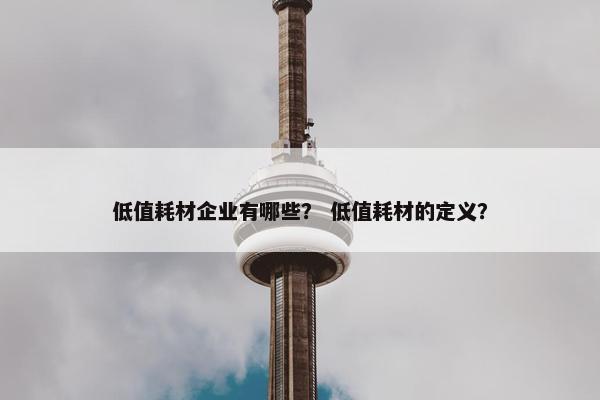 低值耗材企业有哪些？ 低值耗材的定义？