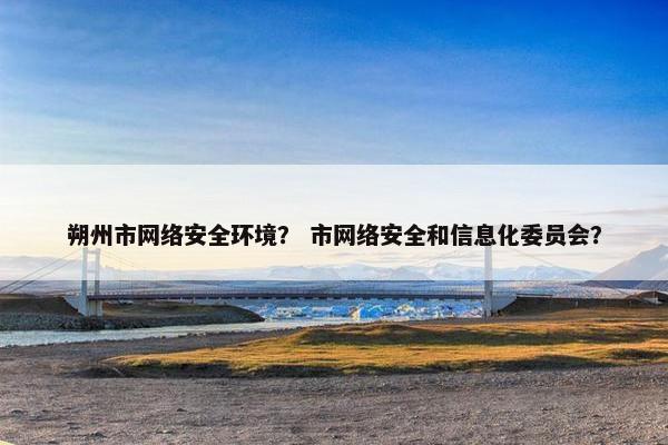 朔州市网络安全环境？ 市网络安全和信息化委员会？