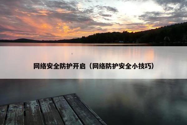 网络安全防护开启（网络防护安全小技巧）
