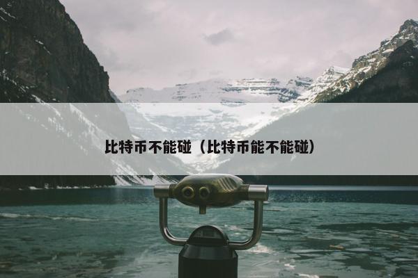 比特币不能碰（比特币能不能碰）