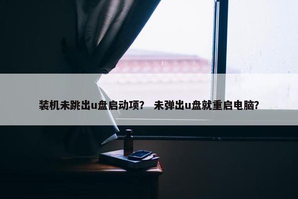 装机未跳出u盘启动项？ 未弹出u盘就重启电脑？