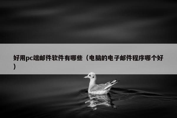 好用pc端邮件软件有哪些（电脑的电子邮件程序哪个好）