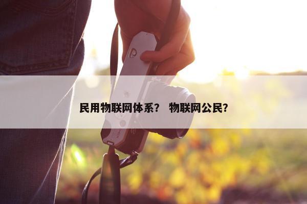 民用物联网体系？ 物联网公民？