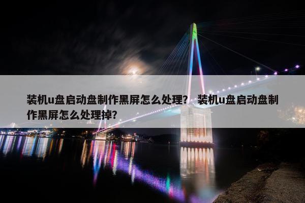 装机u盘启动盘制作黑屏怎么处理？ 装机u盘启动盘制作黑屏怎么处理掉？