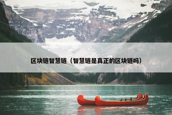 区块链智慧链（智慧链是真正的区块链吗）
