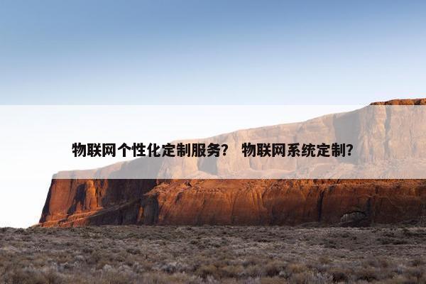 物联网个性化定制服务？ 物联网系统定制？