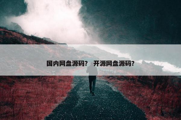 国内网盘源码？ 开源网盘源码？