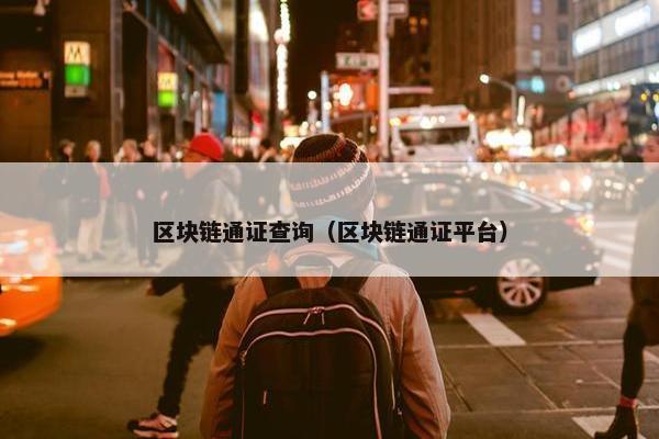 区块链通证查询（区块链通证平台）