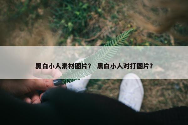 黑白小人素材图片？ 黑白小人对打图片？
