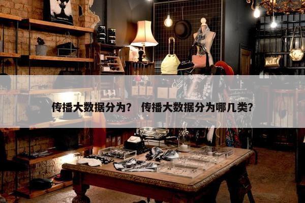传播大数据分为？ 传播大数据分为哪几类？