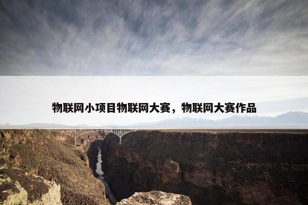 物联网小项目物联网大赛，物联网大赛作品
