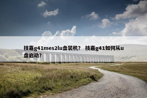 技嘉g41mes2lu盘装机？ 技嘉g41如何从u盘启动？