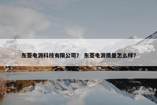 东菱电源科技有限公司？ 东菱电源质量怎么样？