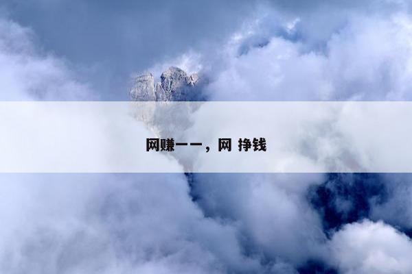 网赚一一，网 挣钱