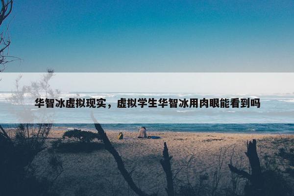 华智冰虚拟现实，虚拟学生华智冰用肉眼能看到吗