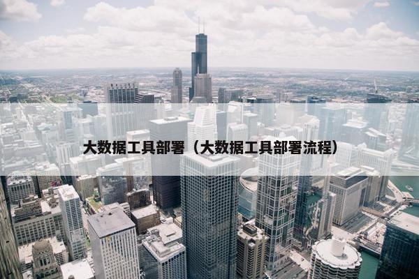 大数据工具部署（大数据工具部署流程）