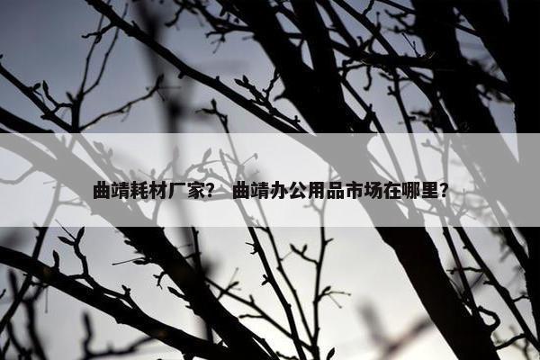 曲靖耗材厂家？ 曲靖办公用品市场在哪里？