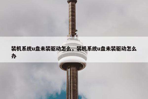 装机系统u盘未装驱动怎么，装机系统u盘未装驱动怎么办